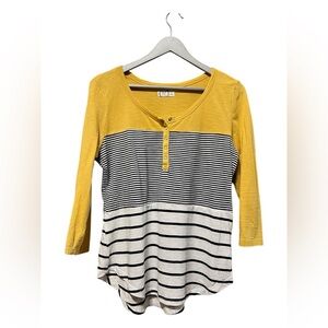 Maurice’s 24/7 Colorblock Stripe Top – Size Medium